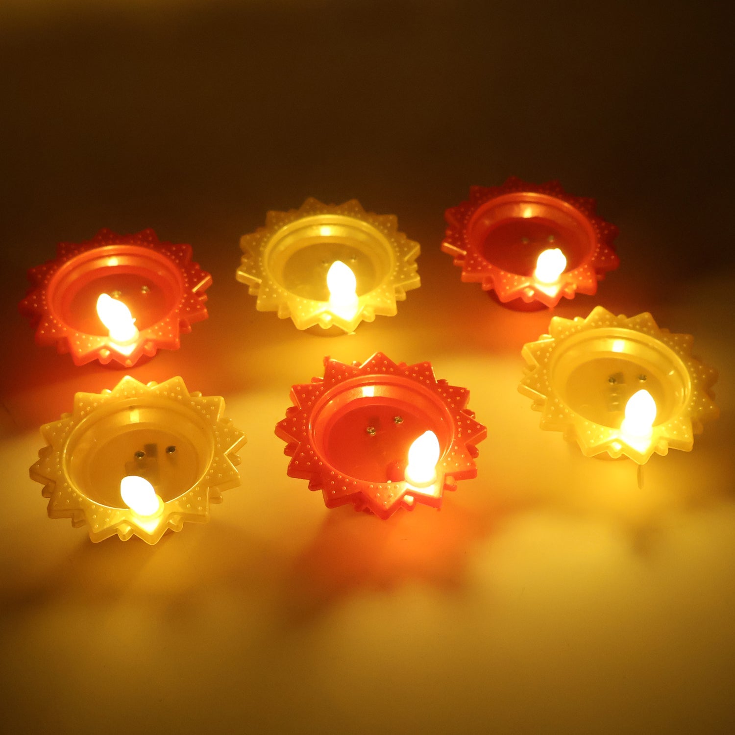 Water Sensor LED Diya Set (6 Pc) Water Sensor LED Diya Set (6 Pc)